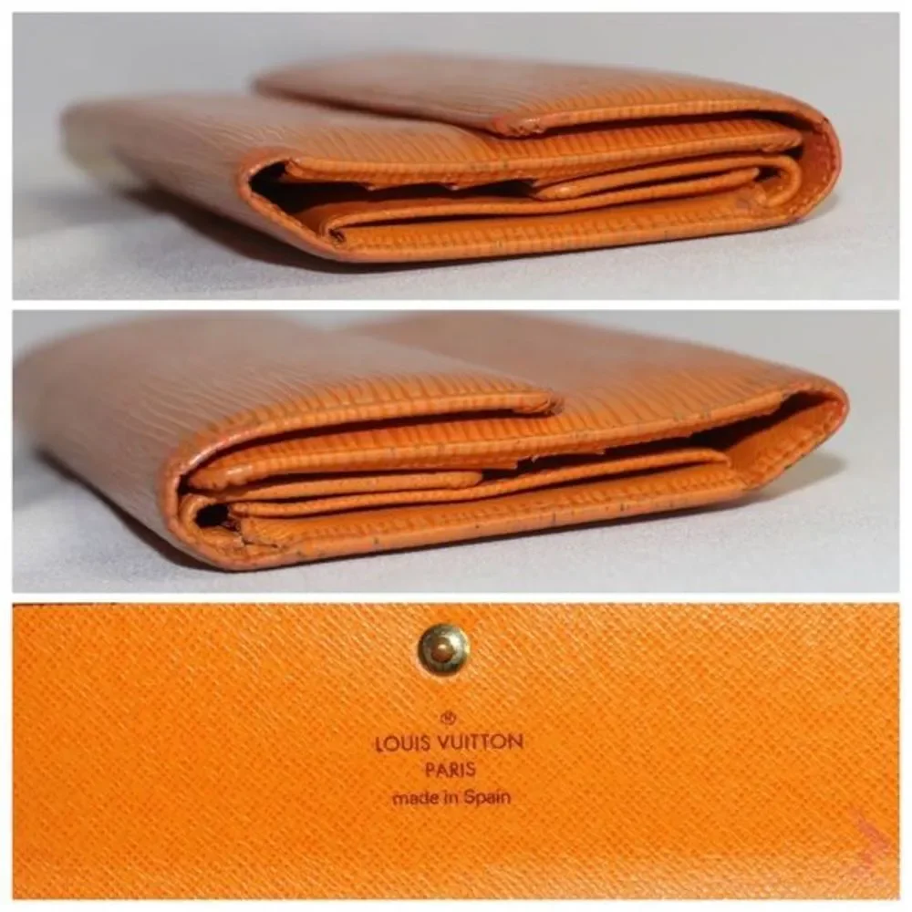 Authentic Louis Vuitton Epi Orange Long Wallet - Picture 2 of 4